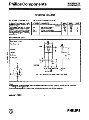 BUK437-600B TO-220F