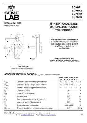 2T7067C TO-3