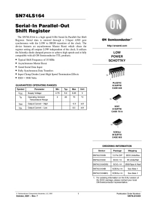 SN74LS164 DIP-14