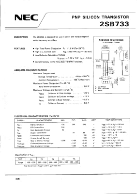 2SB733 TO-92MOD