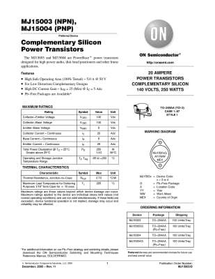 MJ15003G TO-3