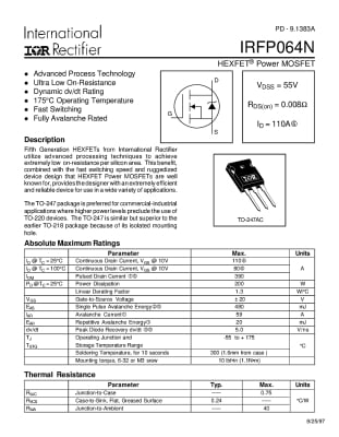 IRFP064NPBF TO-247