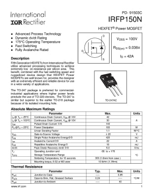 IRFP150N TO-247