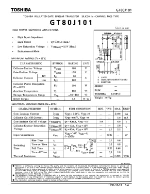 IGBT GT80J101 TO-264