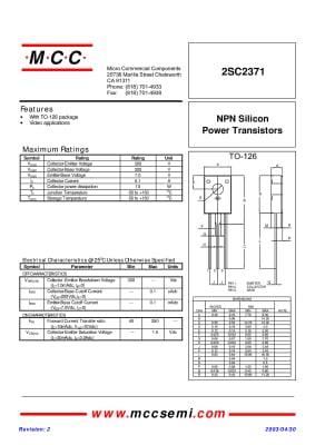 2SC2371 TO-126