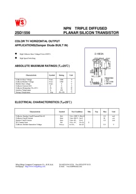 2SD1556 TO-3PF