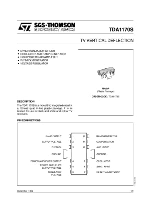 TDA1170 FINDIP-12