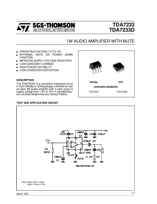 TDA7233 DIP-8