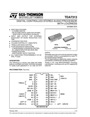 TDA7313 DIP-28