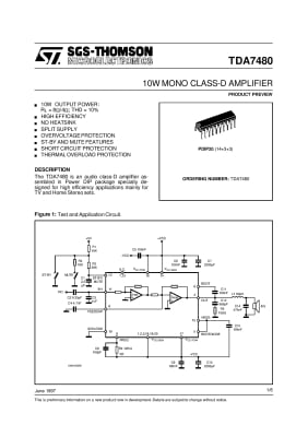 TDA7480 PDIP-20