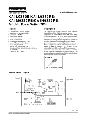 KA1M0380R TO-220F