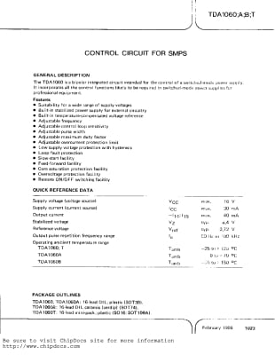 TDA1060 B260 DIP-16