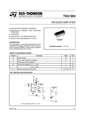 TDA1904 DIP-16