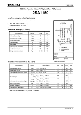 2SA1150 TO-92DPAK