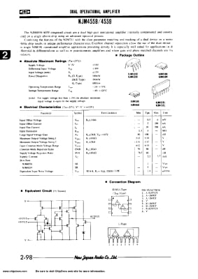 NJM4558S SIP-9