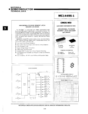 MC14493P DIP-16