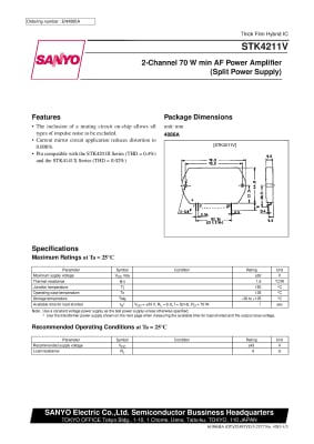 STK4211V SIP-22