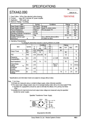 STK442-090 SIP14 OR