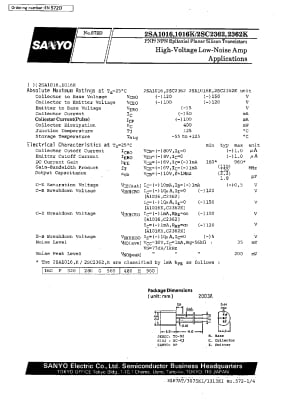 2SA1016 TO-92