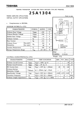 2SA1304 TO-220F