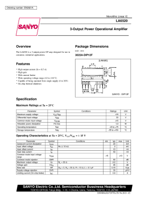 Circuit integrat LA6520