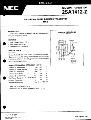 2SA1412 TO-252D2PAK