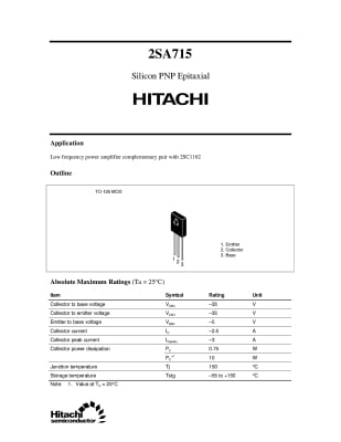 2SA715 TO-126