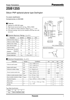 2SB1255 TO-3PF