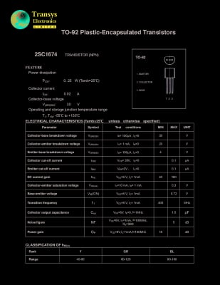 2SC1674 TO-92