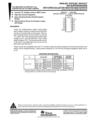 SN74LS07D SOIC-14