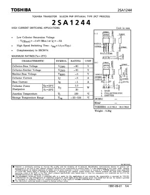 2SA1244 TO-251