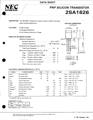 2SA1626 TO-92MOD