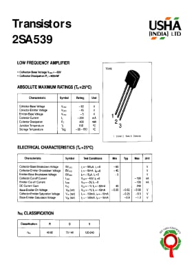 2SA539C TO-92