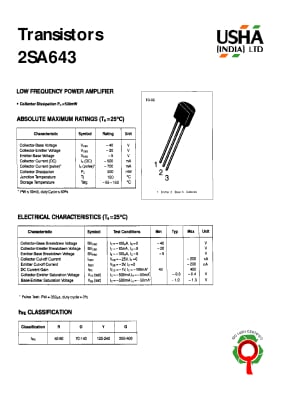 2SA643 TO-92