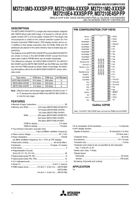 M37211M2-505SP DIP-52