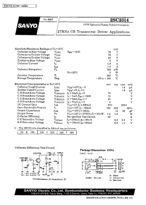 2SC2314 TO-126