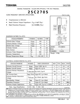 2SC2705 TO-92MOD