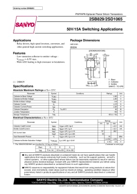 2SD1065 TO-3P Original