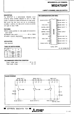 M52470P DIP-22