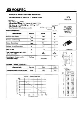 2SD1426 TO-3P