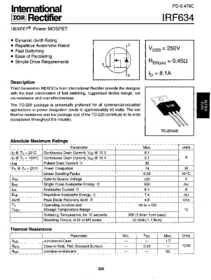 IRF634B TO-220