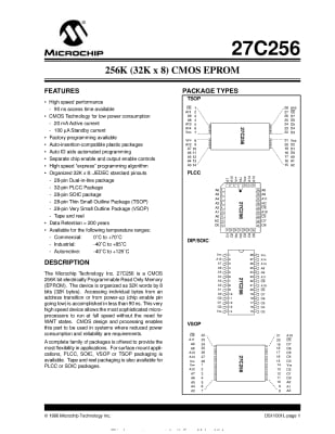 27C256R-20JC PLCC 32PIN