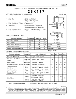 2SK117BL TO-92