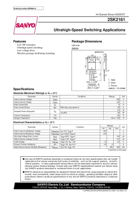 2SK2161 TO-220F TO-220