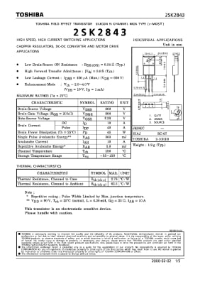 2SK2843 TO-220F