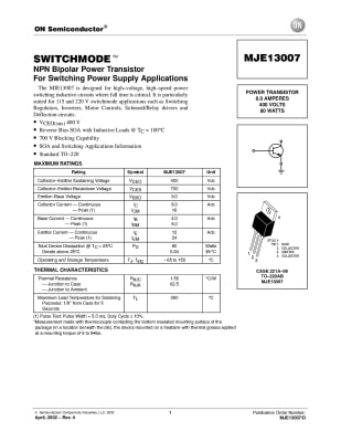 MJE13007 TO-220