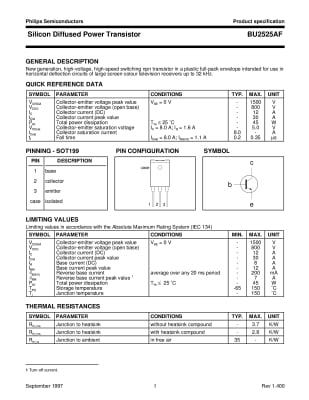 BU2525AF   TO-3PF