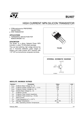 BU407 TO-220