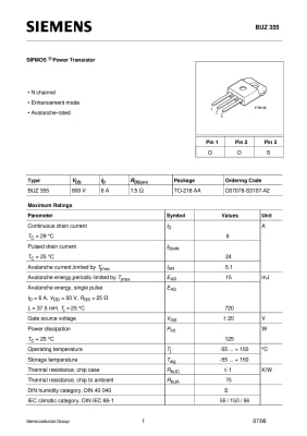 BUZ355A TO-218A