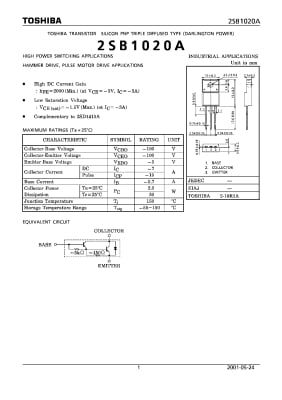 2SB1020 T0-220F